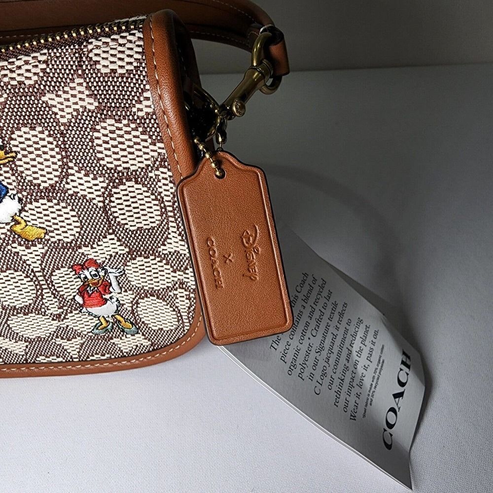 NWT Disney X Coach C8620 Swinger Signature Textile Jacquard Mickey Mouse - Picture 3 of 9